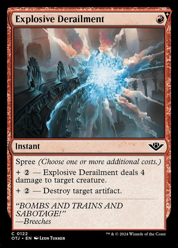 Explosive Derailment - Outlaws of Thunder Junction - English - NM - MTG