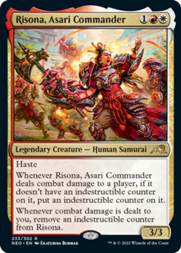 Risona, Asari Commander - Kamigawa: Neon Dynasty - English - NM - MTG
