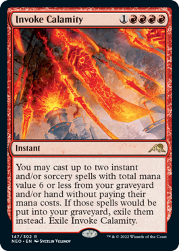 Invoke Calamity - Kamigawa: Neon Dynasty - English - NM - MTG