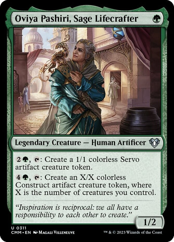 Oviya Pashiri, Sage Lifecrafter - Commander Masters - English - NM - MTG