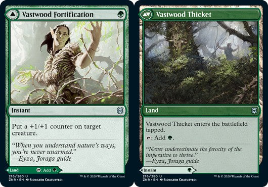 Vastwood Fortification // Vastwood Thicket - Zendikar Rising - English - NM - MT