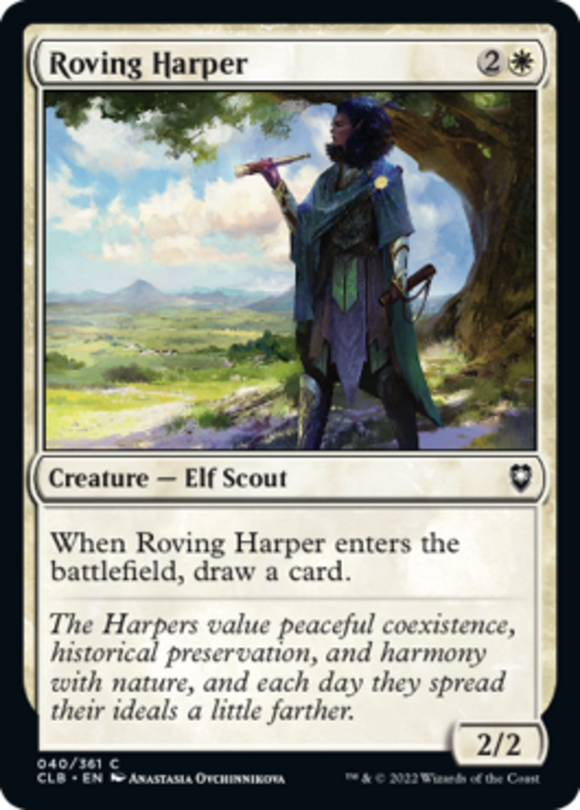 Roving Harper - Battle for Baldur's Gate - English - NM - MTG