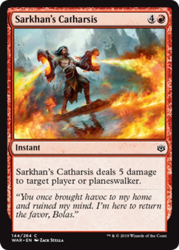 Sarkhan's Catharsis - War Of The Spark - English - NM - MTG