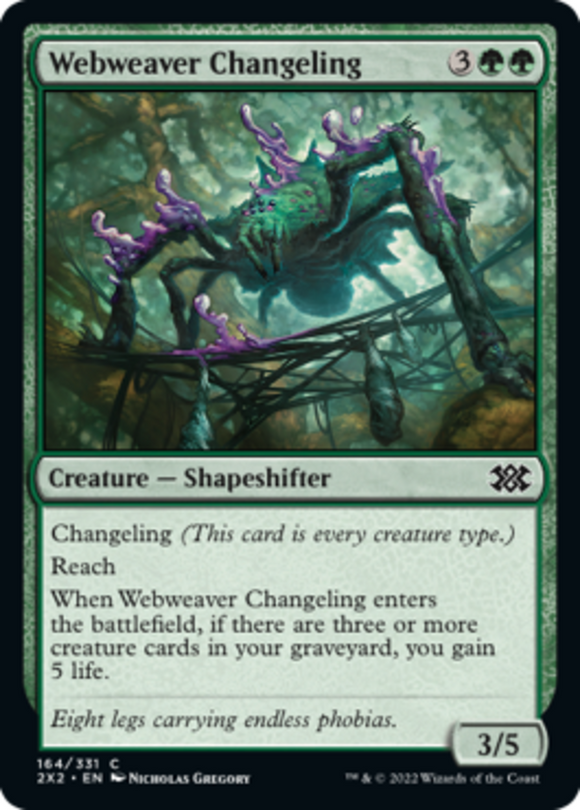 Webweaver Changeling - Double Masters 2022 - English - NM - MTG