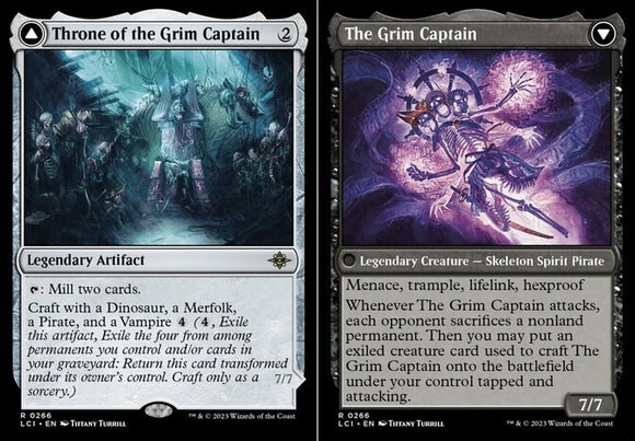 Throne of the Grim Captain // The Grim Captain - Lost Caverns of Ixalan - Englis