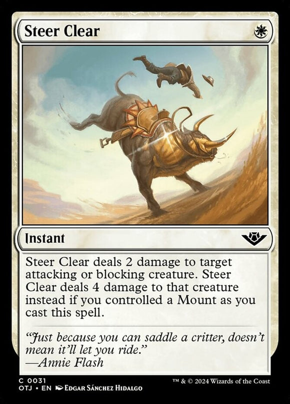 Steer Clear - Outlaws of Thunder Junction - English - NM - MTG