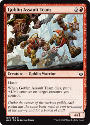 Goblin Assault Team - War Of The Spark - English - NM - MTG