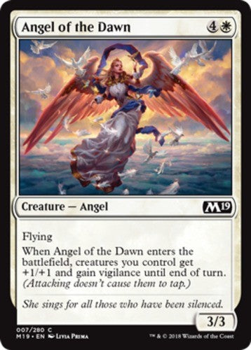 Angel of the Dawn - Core Set 2019 (M19) - English - NM - MTG
