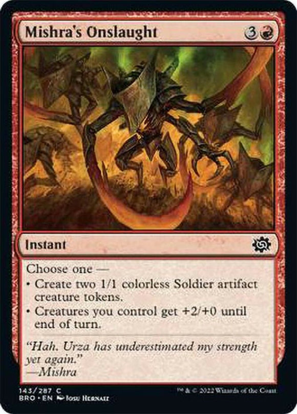 Mishra's Onslaught - The Brothers' War - English - NM - MTG
