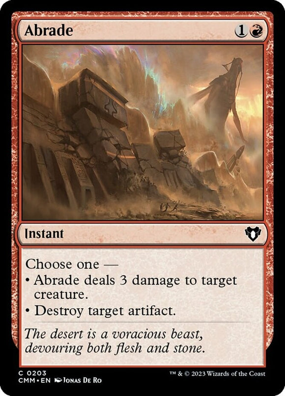 Abrade - Commander Masters - English - NM - MTG