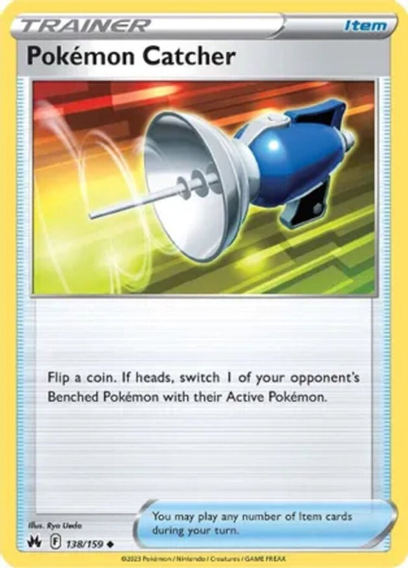 Pokemon Catcher - 138/159 - Uncommon - Sword & Shield - Crown Zenith NM - Pokemo