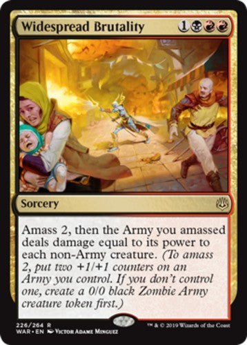 Widespread Brutality - War Of The Spark - English - NM - MTG