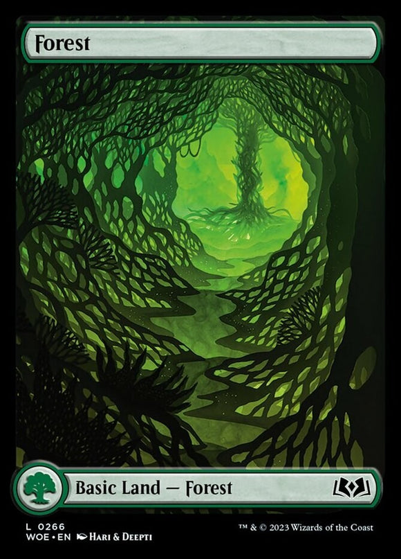 Forest (0266) - Wilds of Eldraine - English - NM - MTG