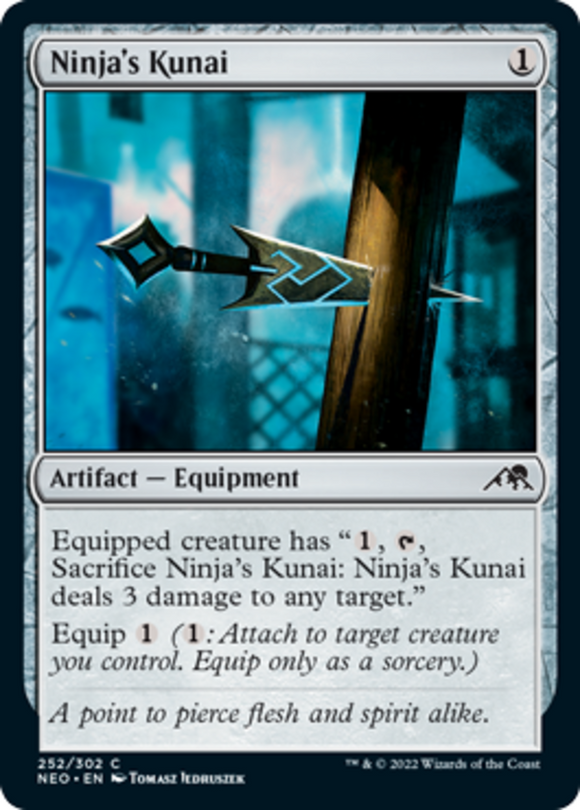 Ninja's Kunai - Kamigawa: Neon Dynasty - English - NM - MTG