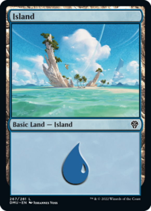 Island (267) - Dominaria United - English - NM - MTG