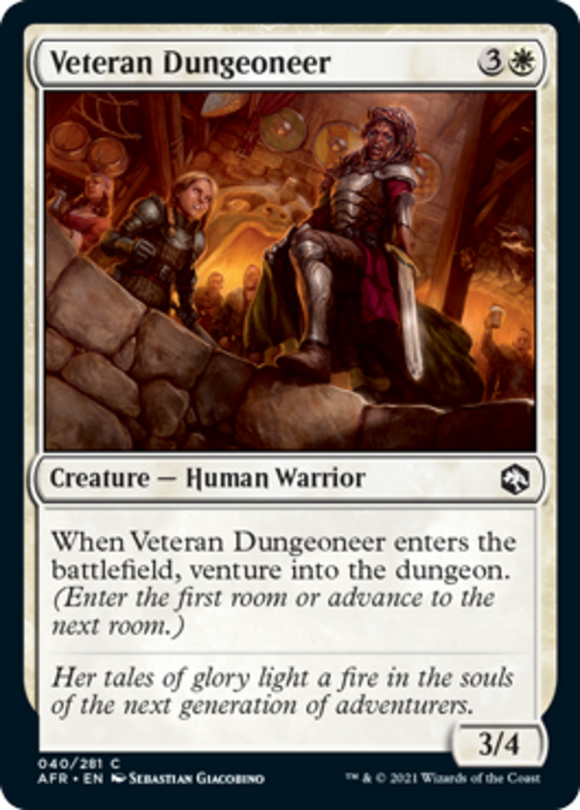Veteran Dungeoneer - Forgotten Realms - English - NM - MTG
