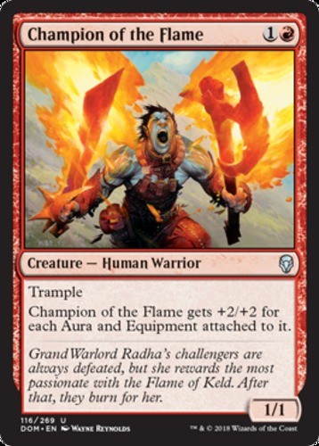 Champion of the Flame - Dominaria - English - NM - MTG