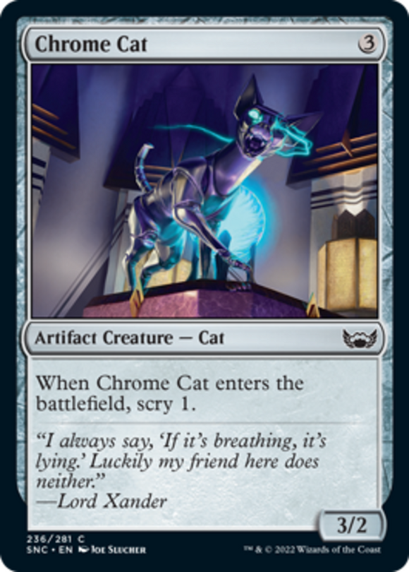Chrome Cat - Streets of New Capenna - English - NM - MTG