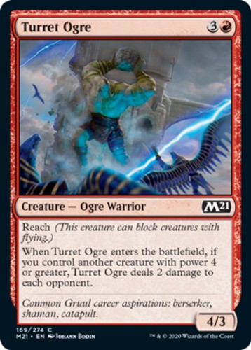 Turret Ogre - Core Set 2021 (M21) - English - NM - MTG