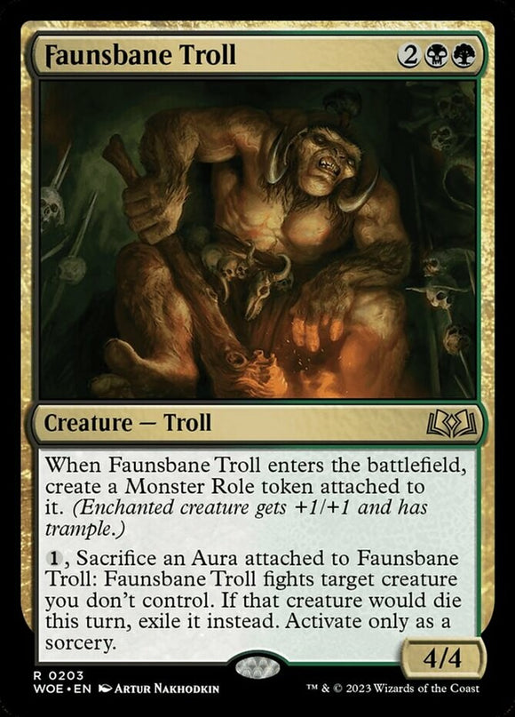 Faunsbane Troll - Wilds of Eldraine - English - NM - MTG