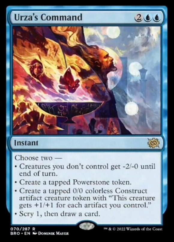 Urza's Command - The Brothers' War - English - NM - MTG