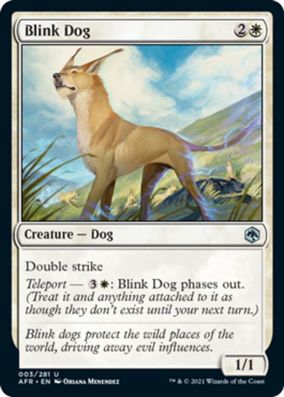 Blink Dog - Forgotten Realms - English - NM - MTG