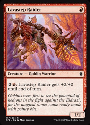 Lavastep Raider - Battle for Zendikar - English - NM - MTG