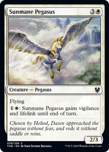 Sunmane Pegasus - Theros Beyond Death - English - NM - MTG