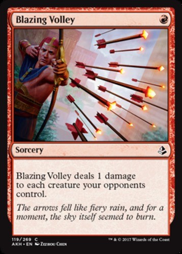 Blazing Volley - Amonkhet - English - NM - MTG