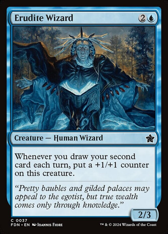 Erudite Wizard - Foundations - English - NM - MTG