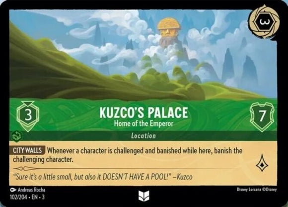 Kuzco's Palace - Home of the Emperor - 102/204 - Uncommon - Into the Inklands NM