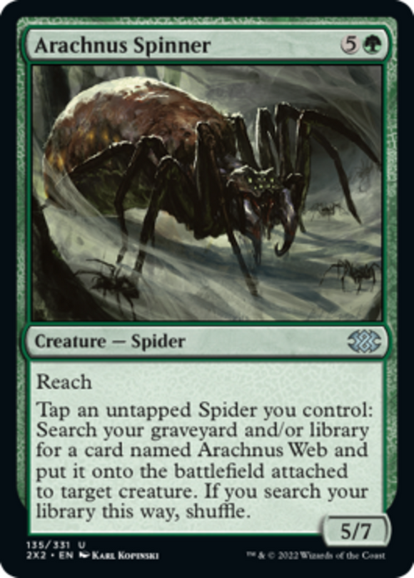 Arachnus Spinner - Double Masters 2022 - English - NM - MTG