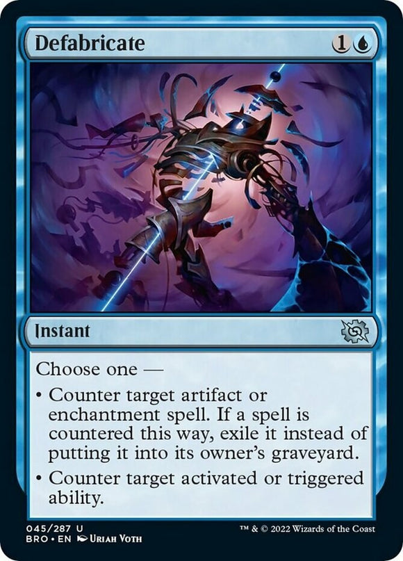 Defabricate - The Brothers' War - English - NM - MTG