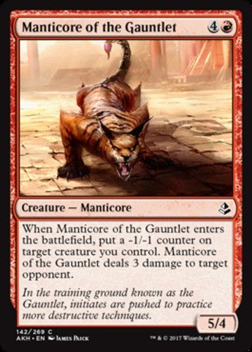 Manticore of the Gauntlet - Amonkhet - English - NM - MTG