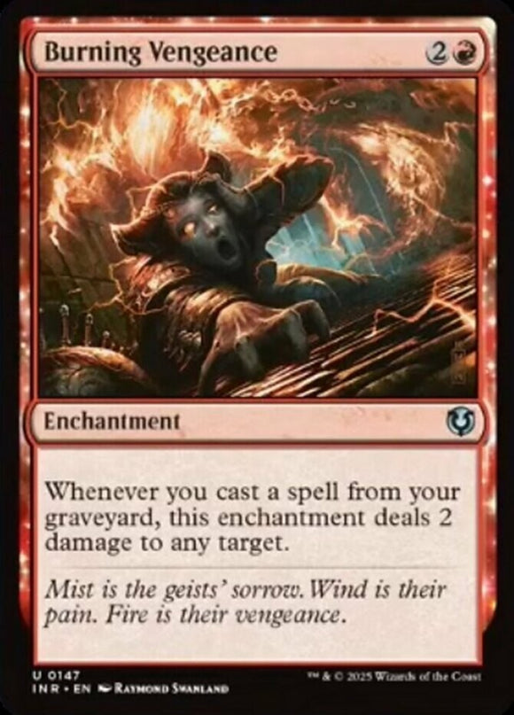 Burning Vengeance - Innistrad Remastered - English - NM - MTG