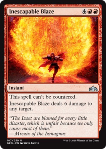 Inescapable Blaze - Guilds of Ravnica - English - NM - MTG