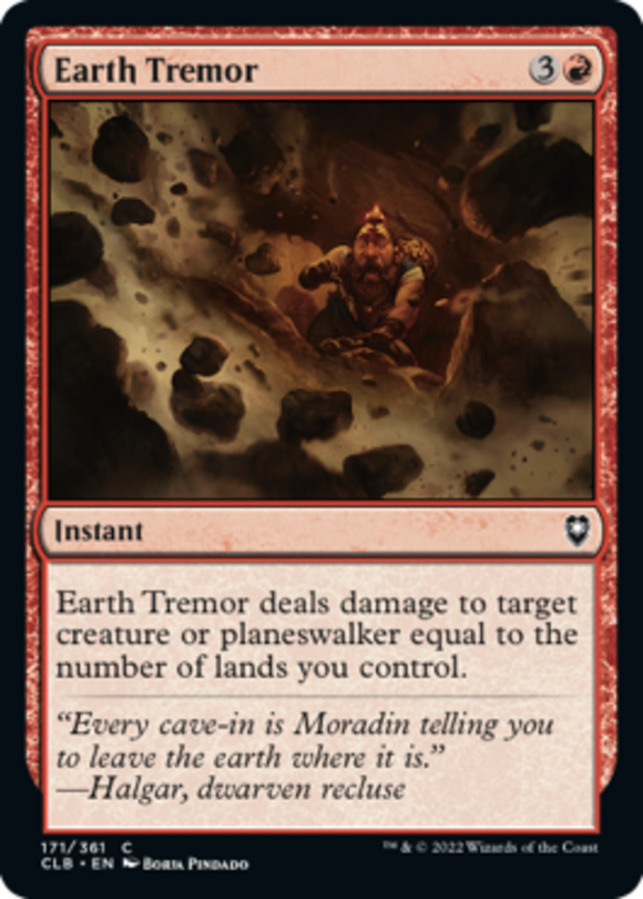 Earth Tremor - Battle for Baldur's Gate - English - NM - MTG