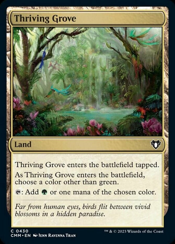 Thriving Grove - Commander Masters - English - NM - MTG
