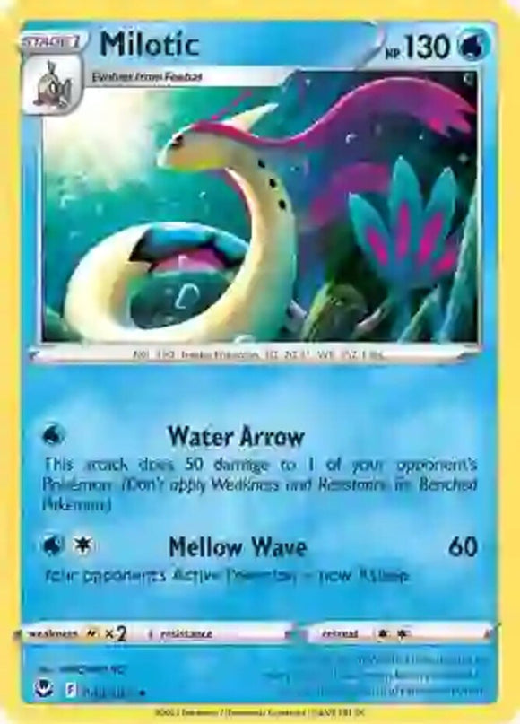 Milotic - 040/195 - Rare - Sword & Shield - Silver Tempest NM - Pokemon TCG