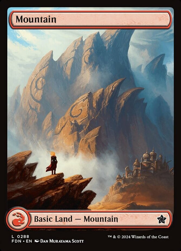 Mountain (0288) - Foundations - English - NM - MTG