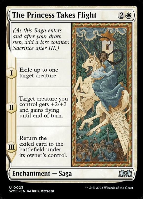 The Princess Takes Flight - Wilds of Eldraine - English - NM - MTG