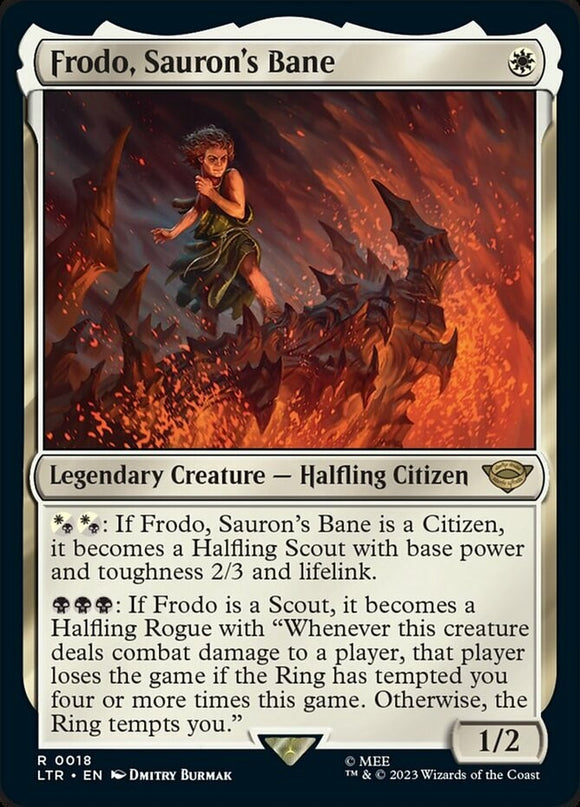 Frodo, Sauron's Bane - Lord of the Rings - English - NM - MTG