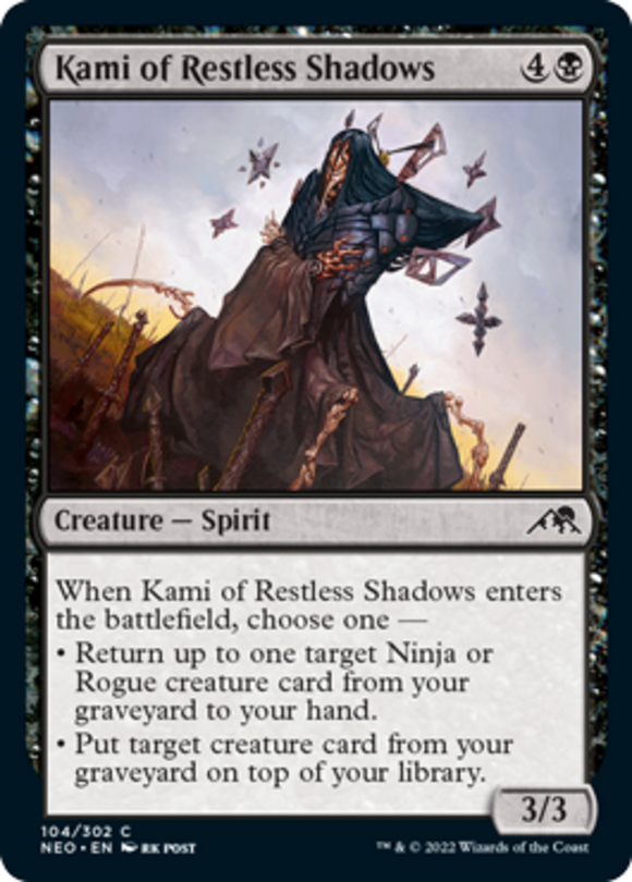 Kami of Restless Shadows - Kamigawa: Neon Dynasty - English - NM - MTG