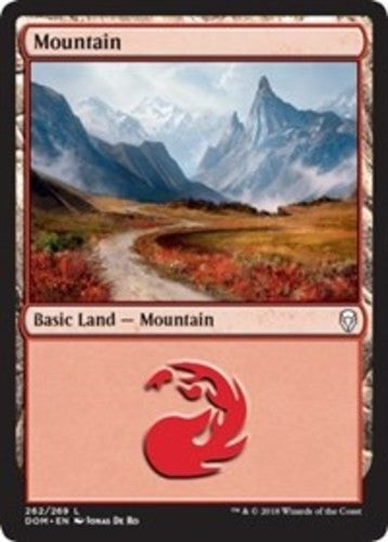 Mountain (262) - Dominaria - English - NM - MTG