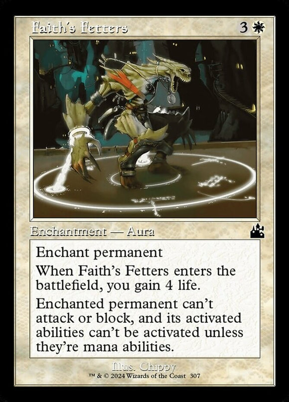 Faith's Fetters - Retro Frame - Ravnica Remastered - English - NM - MTG