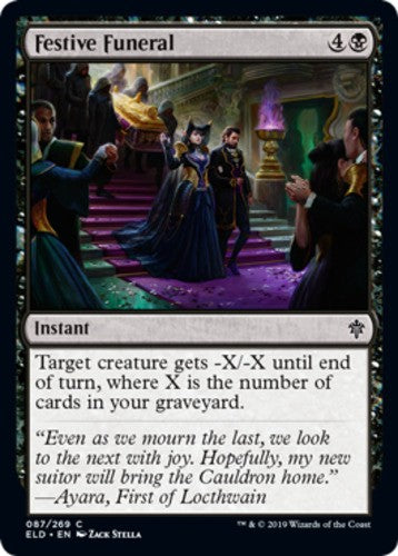Festive Funeral - Throne of Eldraine - English - NM - MTG