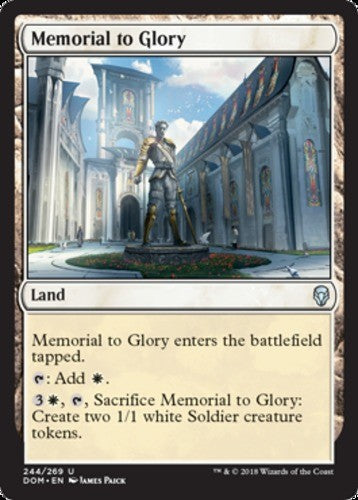 Memorial to Glory - Dominaria - English - NM - MTG