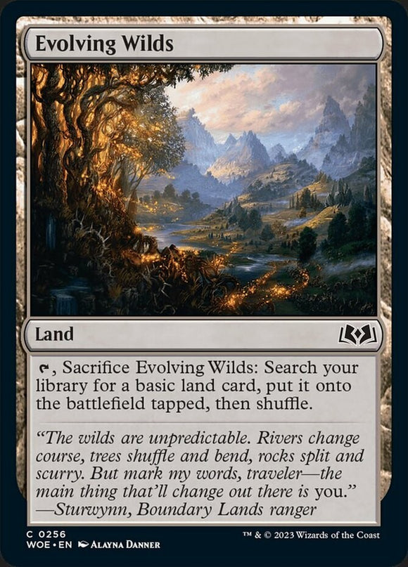 Evolving Wilds - Wilds of Eldraine - English - NM - MTG
