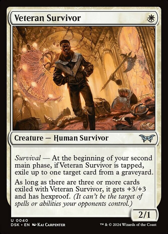 Veteran Survivor - Duskmourn: House of Horror - English - NM - MTG