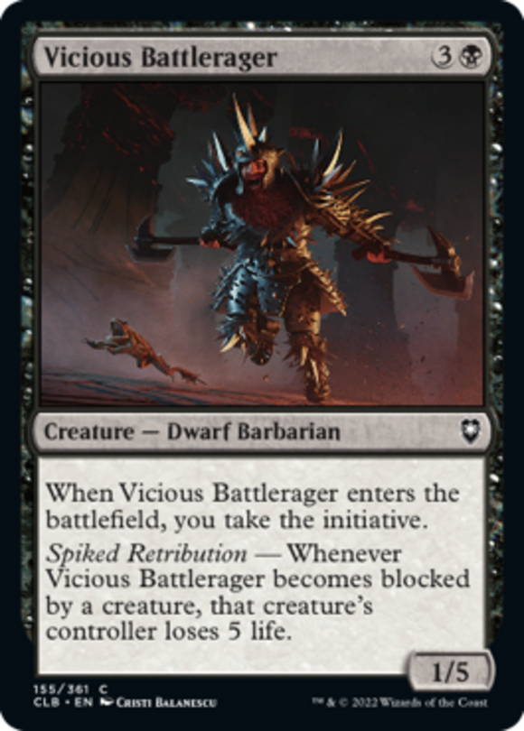 Vicious Battlerager - Battle for Baldur's Gate - English - NM - MTG